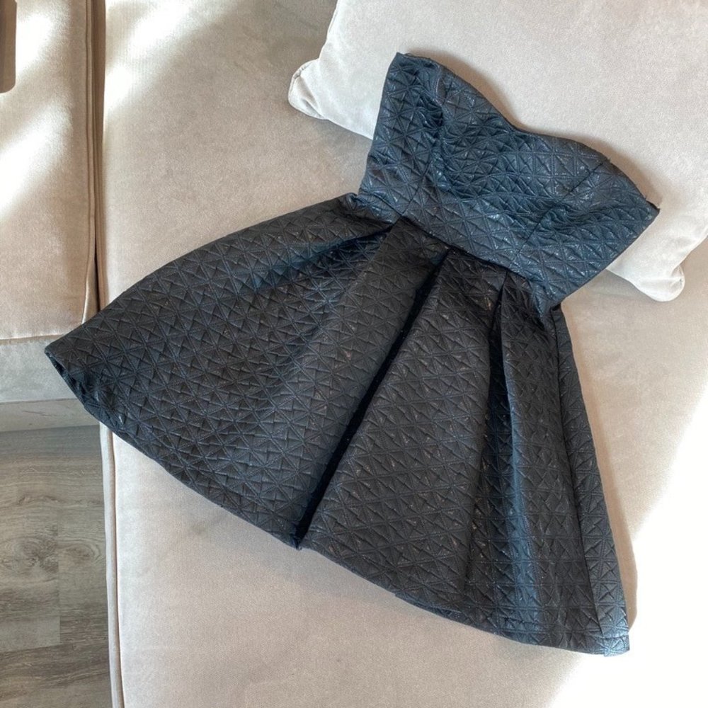 ASTR Pleated Sweetheart Neck Mini Cocktail Dress